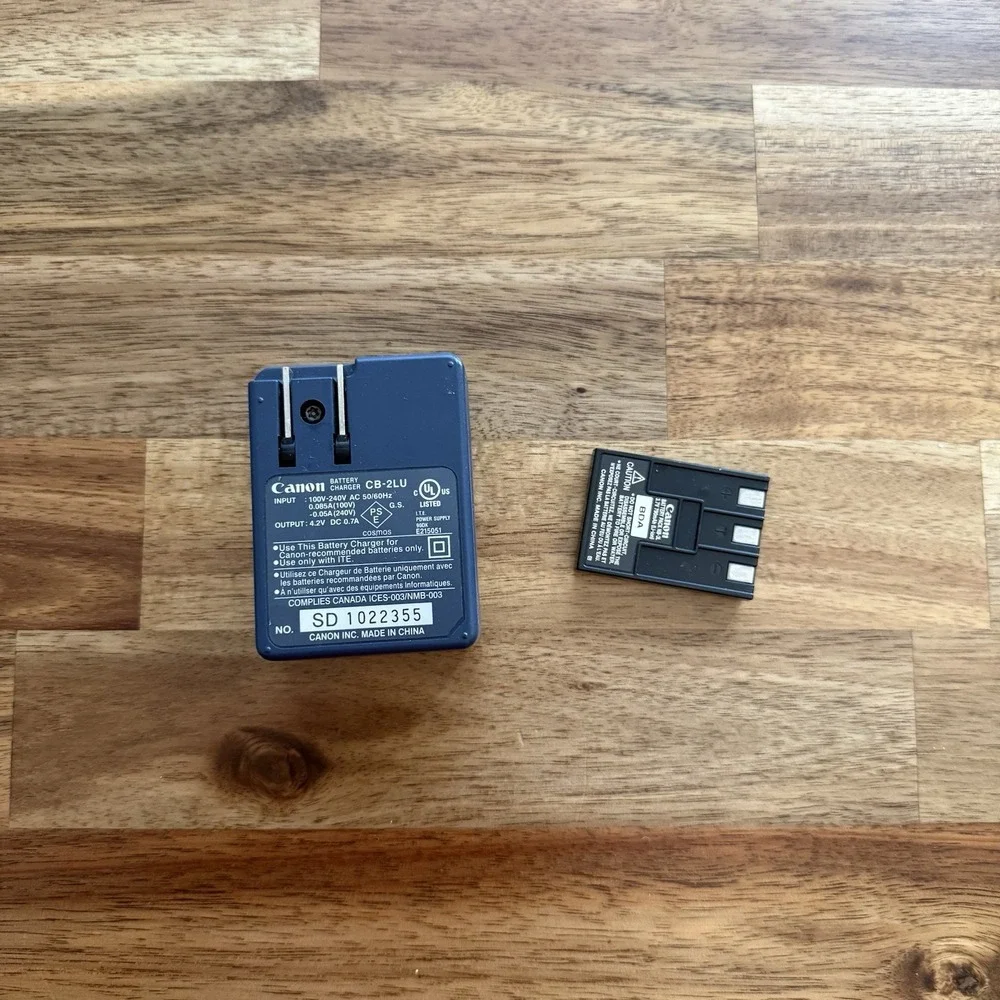 GENUINE Canon Battery Charger CB-2LU & Canon Battery NB-3L 3.7 V 790mAh OEM